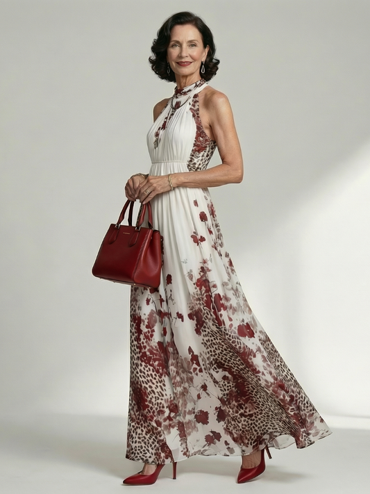 Alejandra | Vestido largo plisado