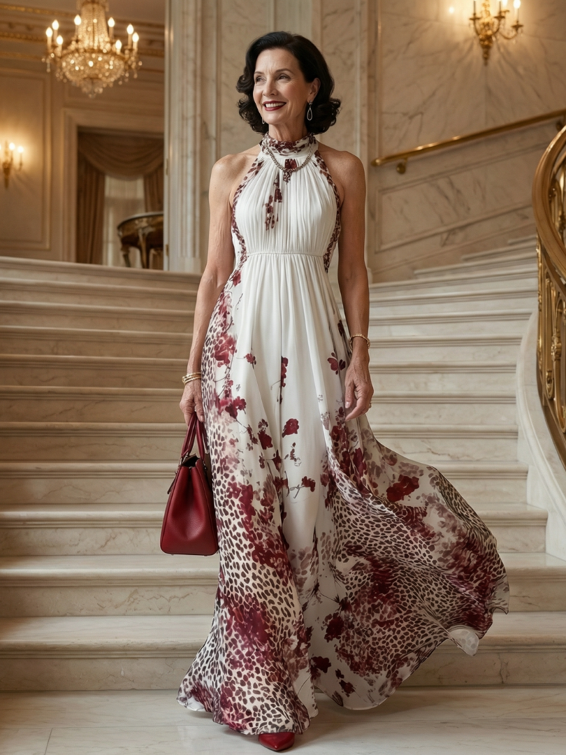 Alejandra | Vestido largo plisado