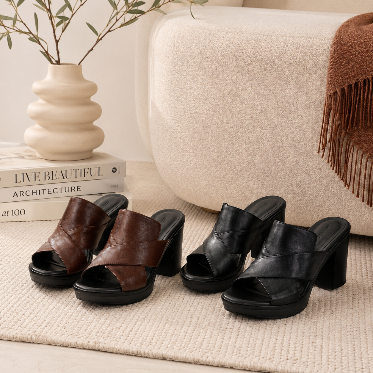 Sandalias de mujer con tacón ancho | Darcy