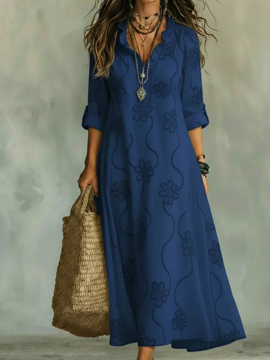 Vestido Floral Elegante- Rosa