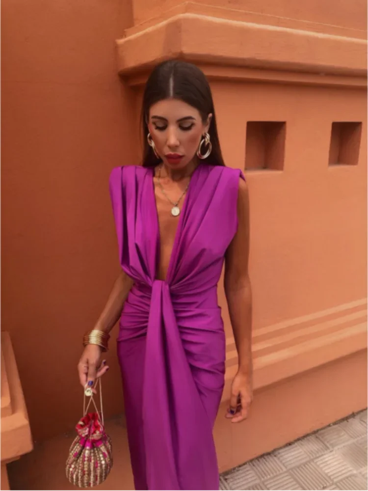 Maya- vestido de fiesta plunge
