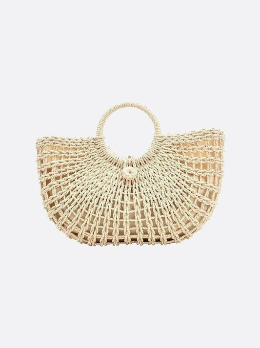 Bolso de Mano en Forma de Media Luna