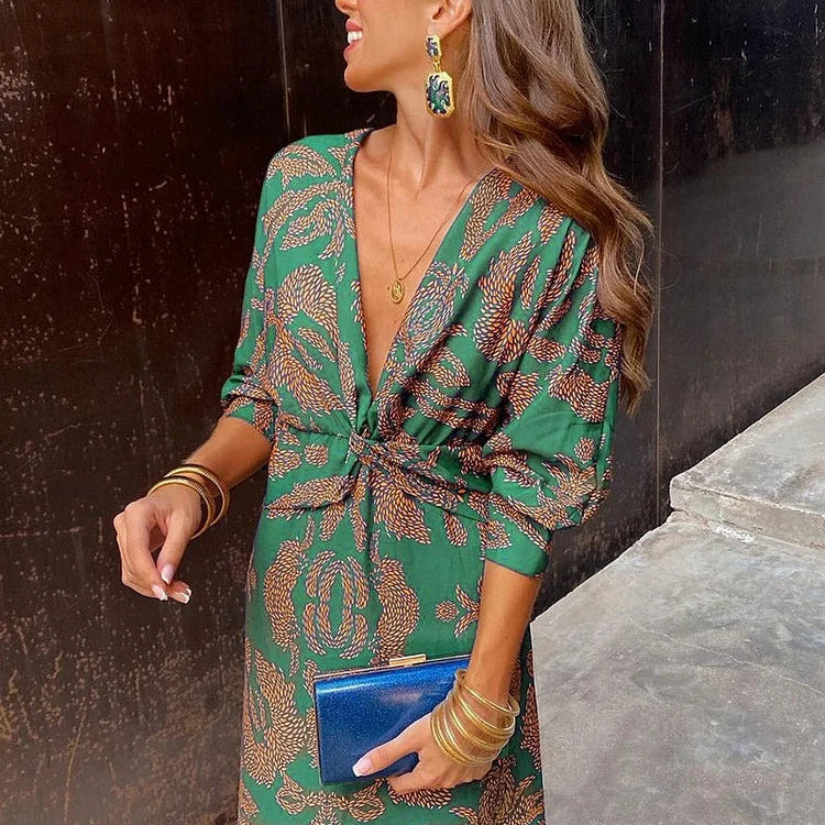 Vestido Felisa - Estampado Vintage