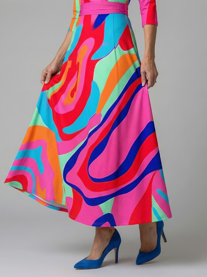 Andrea | Vestido Midi con Escote Cruzado