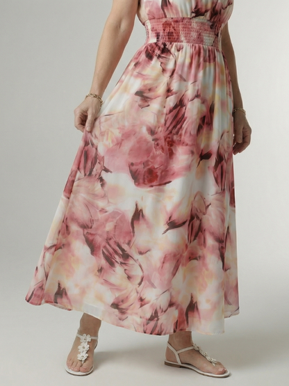 Vestido midi sin mangas cómodo con cuello halter | Beatriz