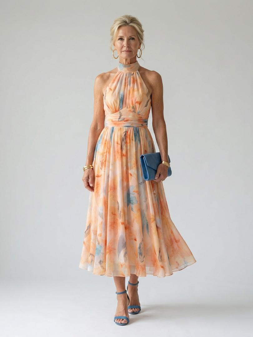 Lucia | Vestido midi halter