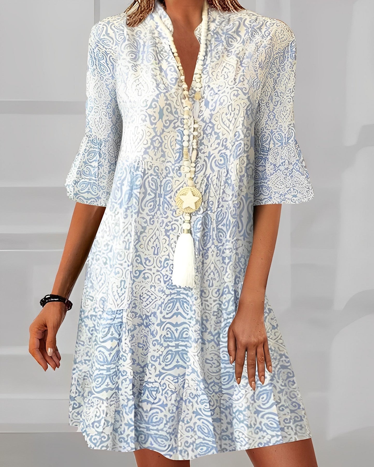 Calindra | Vestido mini de manga corta para mujer | Veraniego
