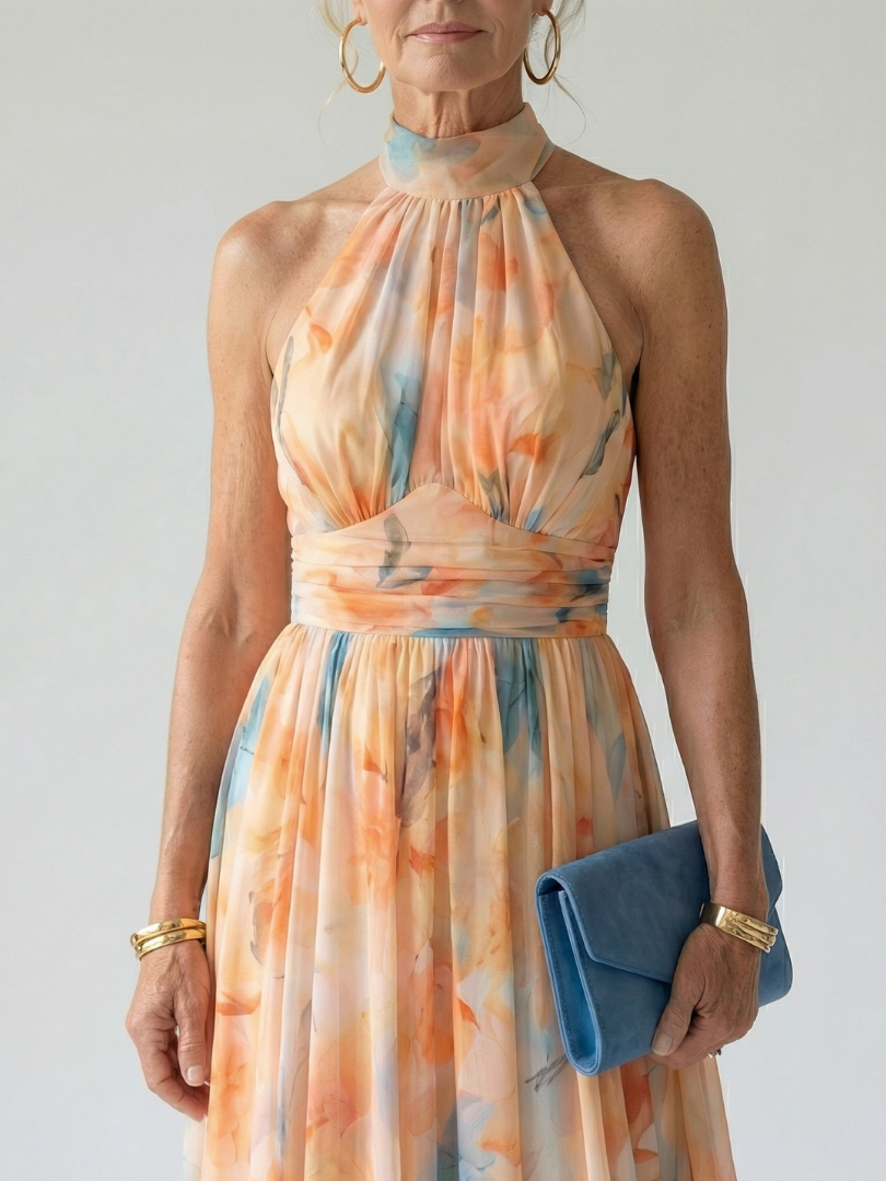 Lucia | Vestido midi halter