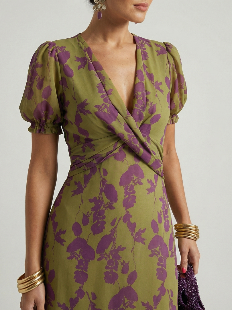 Fernanda | Vestido midi floral