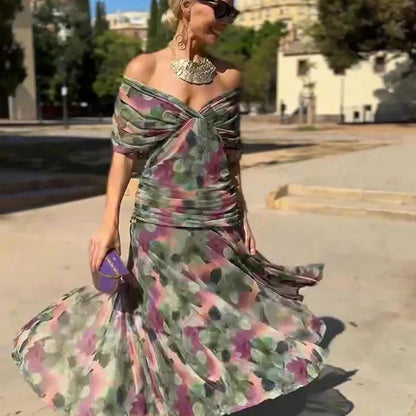 Malvina - Vestido gasa floral