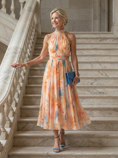 Lucia | Vestido midi halter