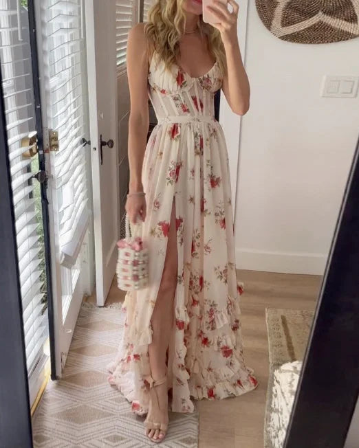 Scarlett | Vestido romántico con estampado floral