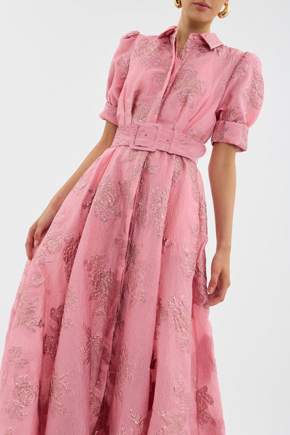 Aria | Vestido con mangas cortas abullonadas