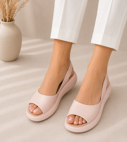 Sandalias planas y casuales de mujer ajustadas para verano Andrea