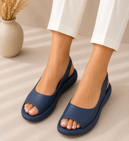 Sandalias planas y casuales de mujer ajustadas para verano Andrea