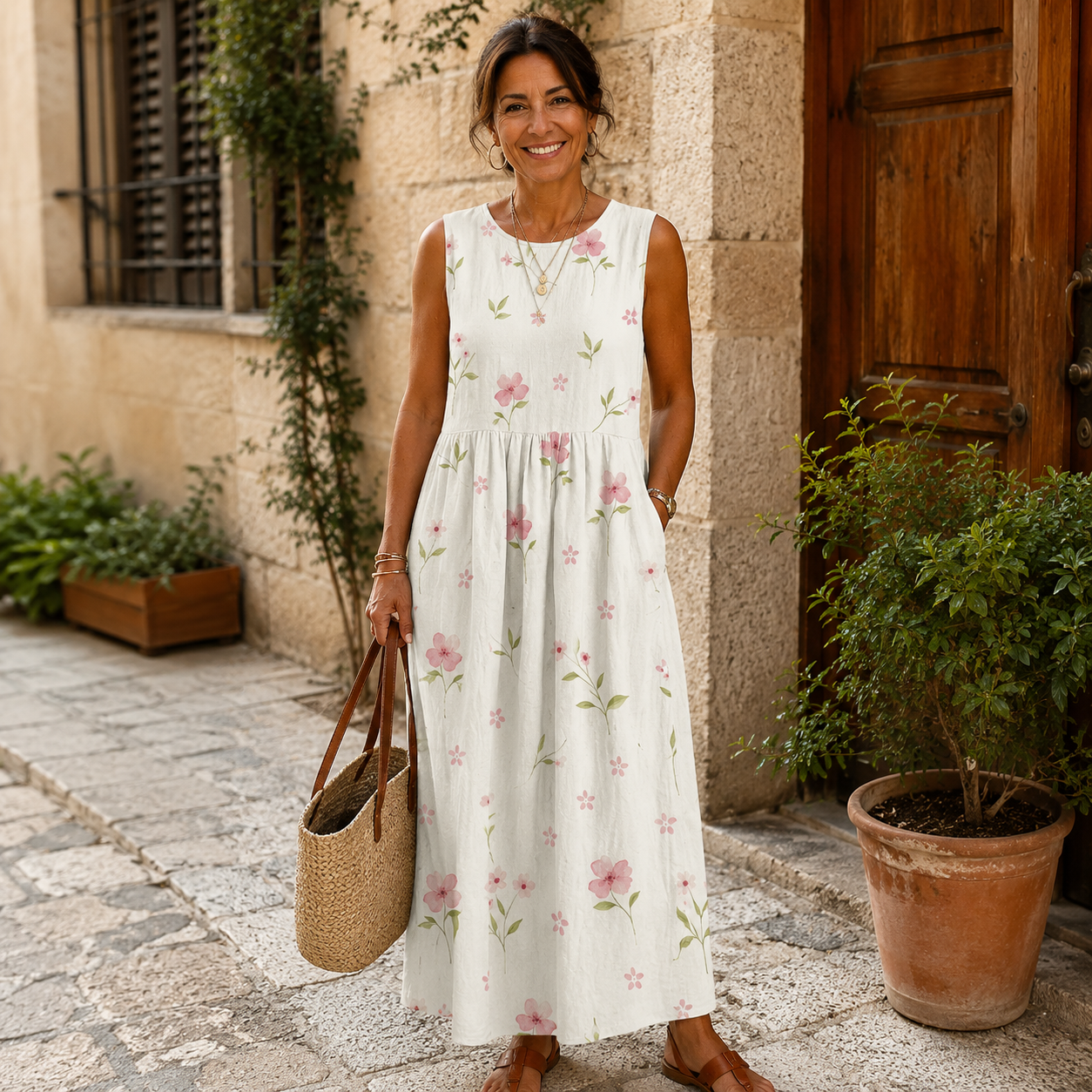Vestido midi diario Alba