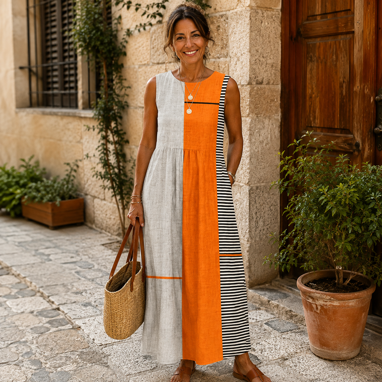 Vestido midi diario Alba