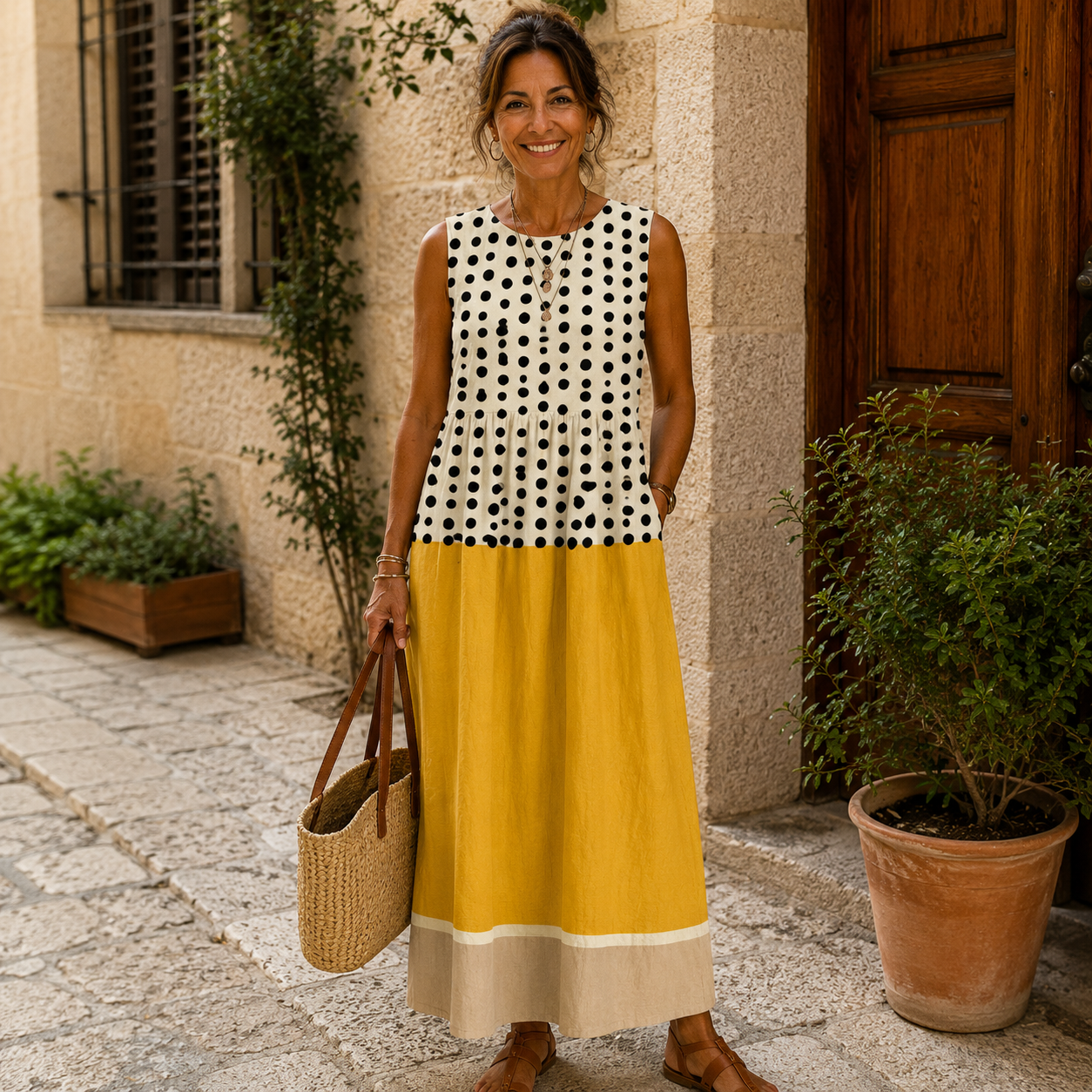 Vestido midi diario Alba