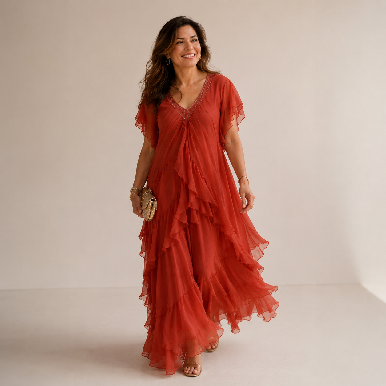 Vestido de gasa para evento - Venecia