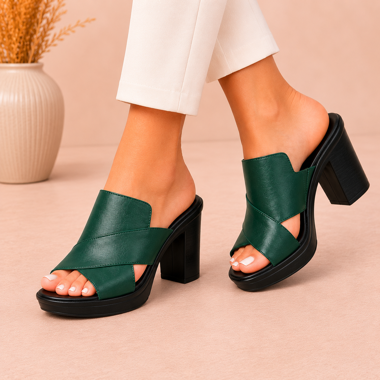 Sandalias de mujer con tacón ancho | Darcy