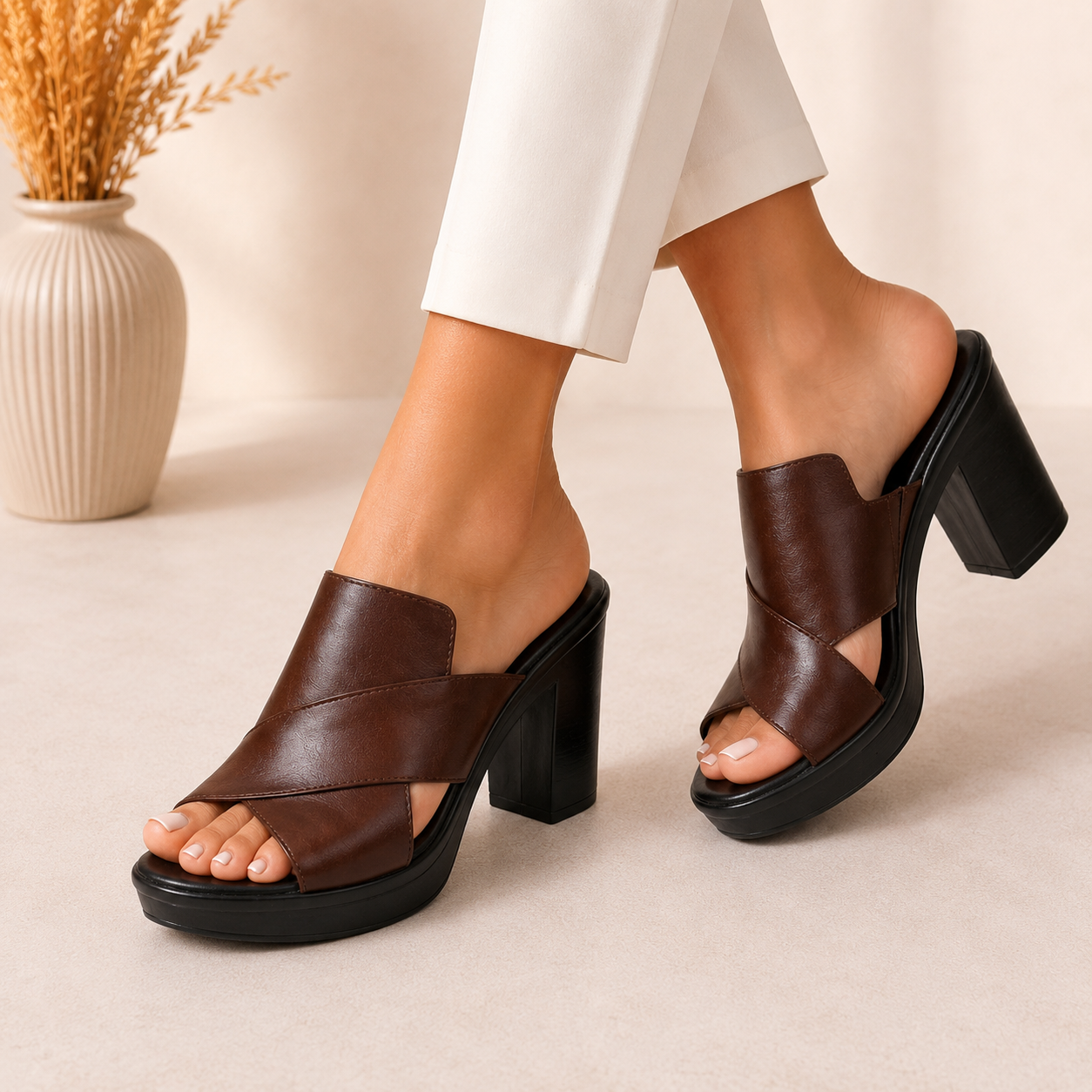 Sandalias de mujer con tacón ancho | Darcy