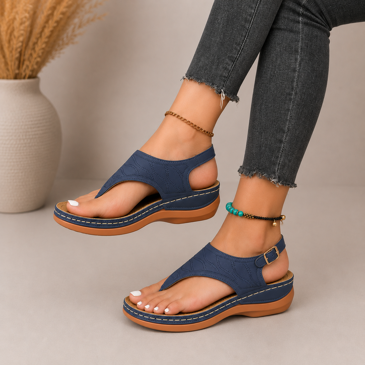 Sandalias para mujer con correa trasera y diseño abierto casual Toe