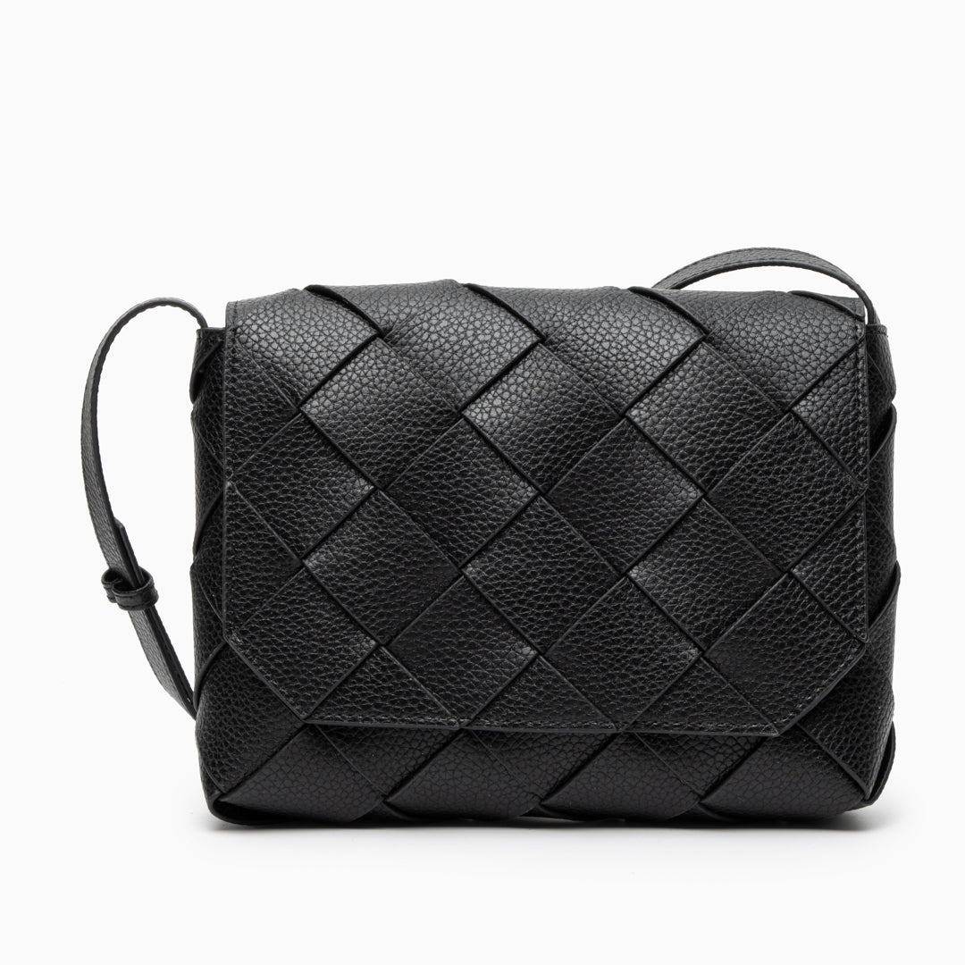 Aria Bolso Cruzado de Cuero Trenzado