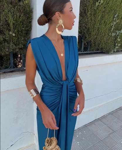 Maya- vestido de fiesta plunge