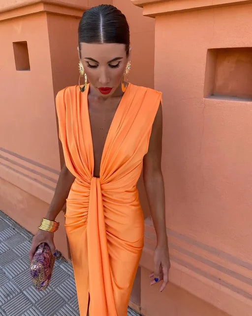 Maya- vestido de fiesta plunge