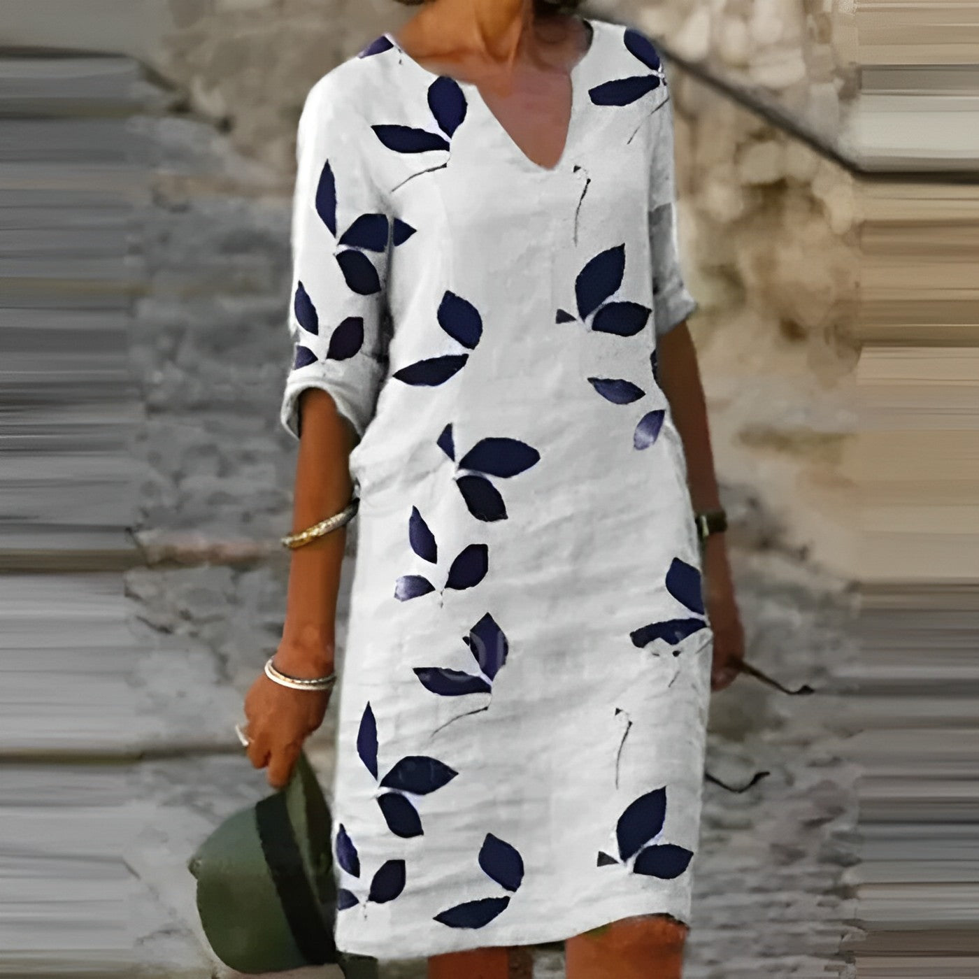 Palomina | Mini vestido de verano para mujer con cuello en V y diseño boho | Fresco