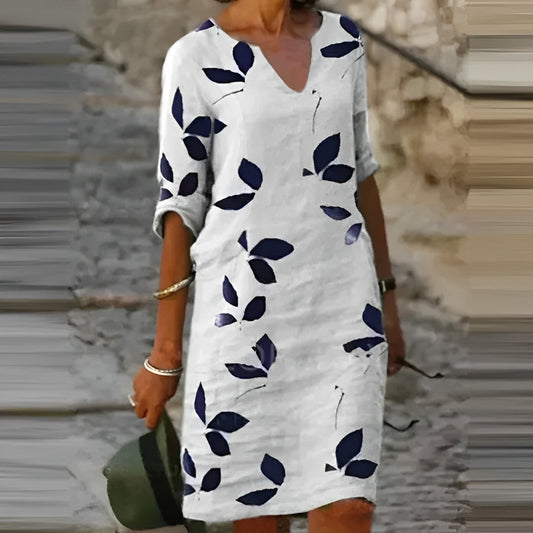 Palomina | Mini vestido de verano para mujer con cuello en V y diseño boho | Fresco