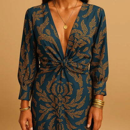 Vestido Felisa - Estampado Vintage
