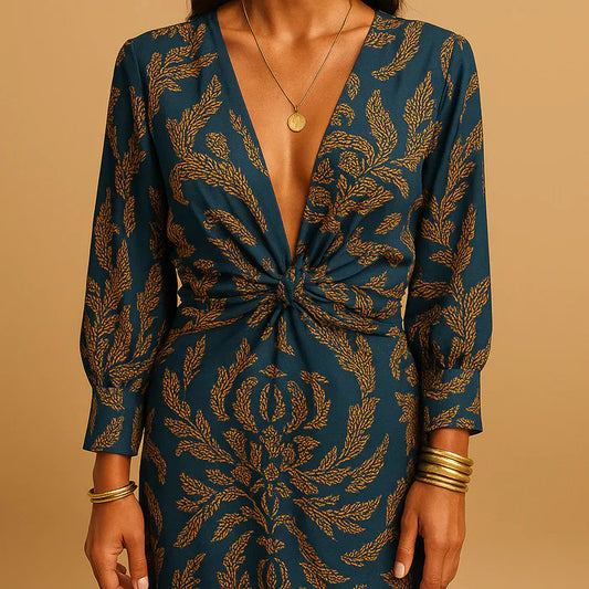 Vestido Felisa - Estampado Vintage