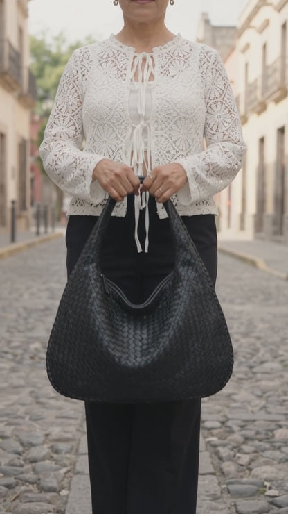 Bolso Hobo Piper Trenzado – Bolso Grande