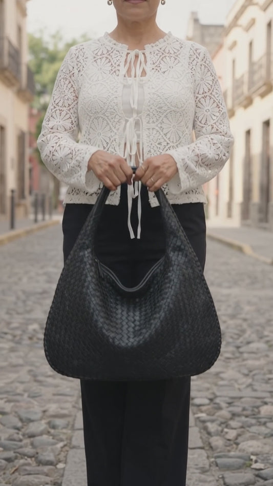 Bolso Hobo Piper Trenzado – Bolso Grande