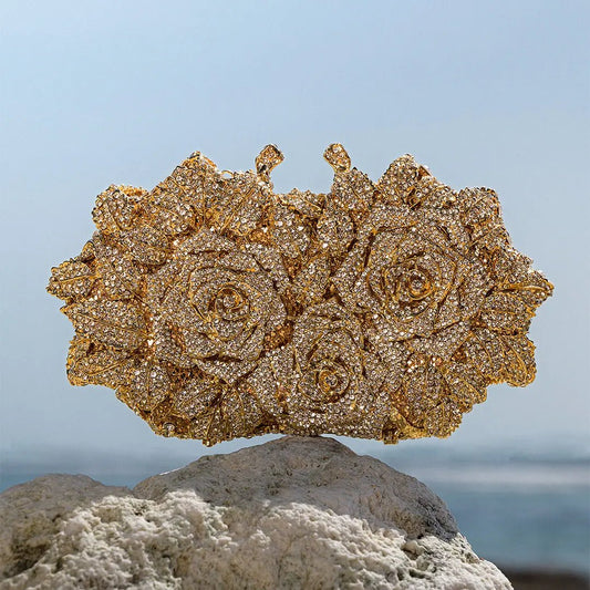Clutch de Cristales - Rosa eterna