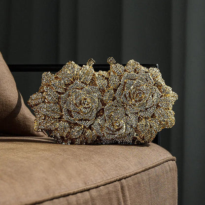 Clutch de Cristales - Rosa eterna
