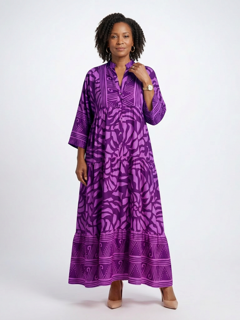 Nayeli - Vestido medio con botones