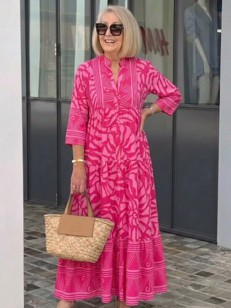 Nayeli - Vestido medio con botones